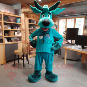 Postava maskota Teal Moose...