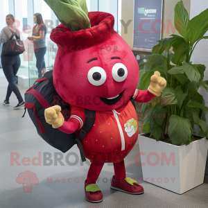 Red Turnip mascotte kostuum...