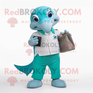 Teal Dolphin mascotte...