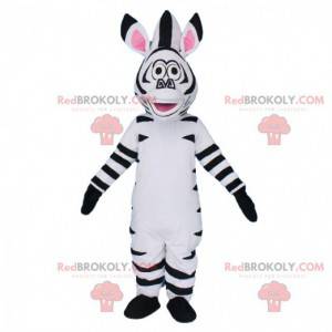 Mascot Marty, de beroemde cartoon zebra uit Madagascar -