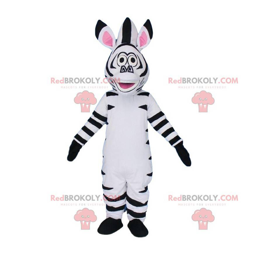 Mascot Marty, the famous zebra from Madagascar cartoon -