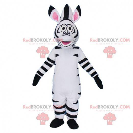 Mascot Marty, the famous zebra from Madagascar cartoon -