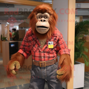  Orangutang maskot kostume...