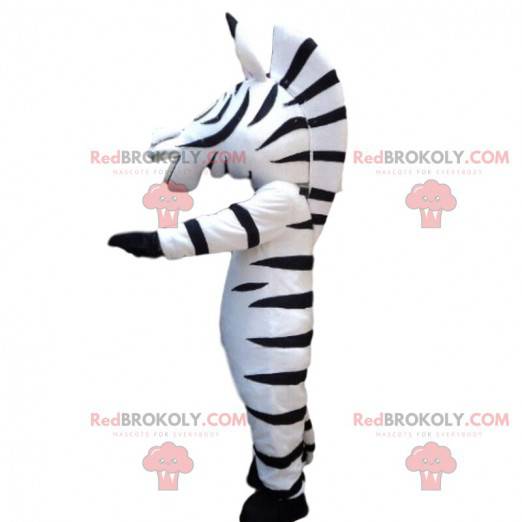 Mascot Marty, de beroemde cartoon zebra uit Madagascar -