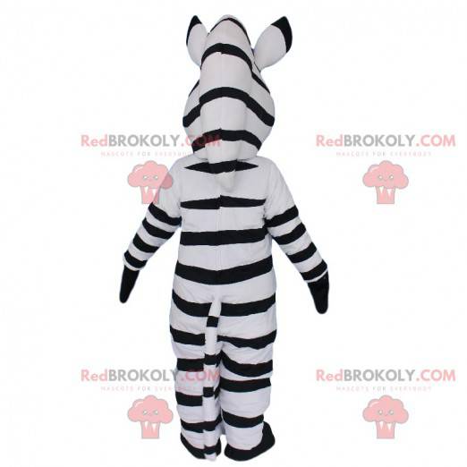 Mascot Marty, de beroemde cartoon zebra uit Madagascar -