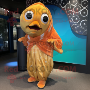 Guld Clown Fish maskot...