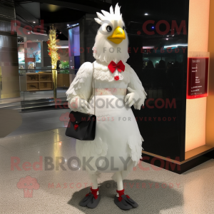 White Rooster mascotte...