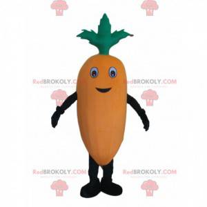 Mascotte de carotte orange géante, costume de légume -