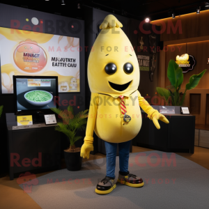 Geel Mango mascotte kostuum...