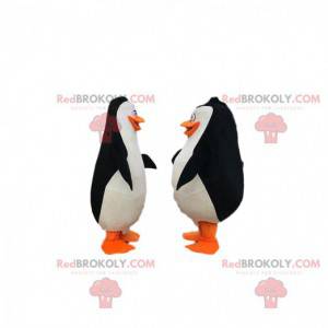 2 pinguins do desenho animado "Os pinguins de Madagascar" -