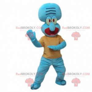 Mascot Carlo Tentacle, grumpy squid in SpongeBob SquarePants -