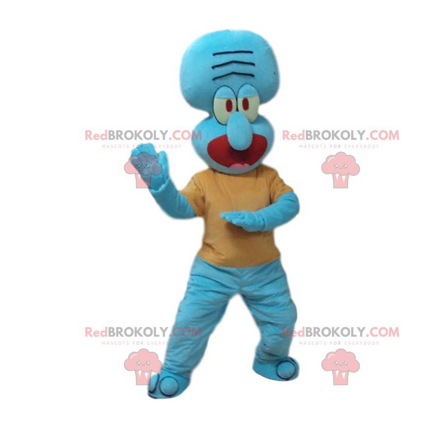 Mascot Carlo Tentacle, grumpy squid in SpongeBob SquarePants -