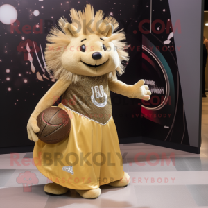 Gold Porcupine maskot...