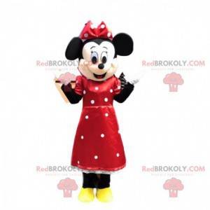 Mascotte de Minnie, la célèbre souris Disney, costume de Minnie