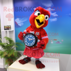 Red Macaw mascotte kostuum...