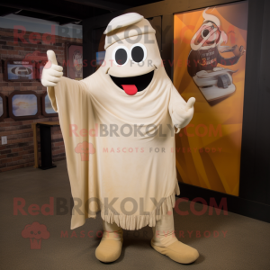 Cream Ghost maskot kostume...