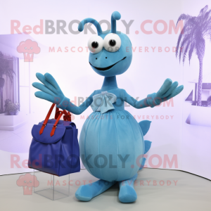 Sky Blue Lobster mascotte...