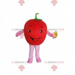 Mascotte de tomate rouge géante, costume de fruit et légume -