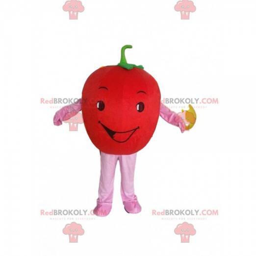 Giant red tomato mascot, fruit and vegetable costume -