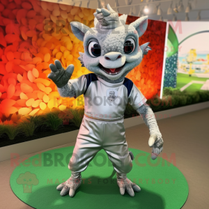 Silver Chupacabra maskot...