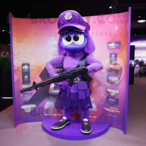 Lilla Sniper maskot drakt...