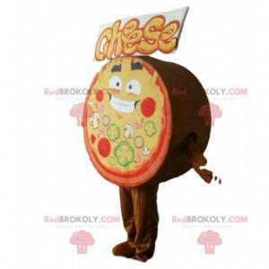 Mascotte de pizza géante, costume de pizzeria - Redbrokoly.com