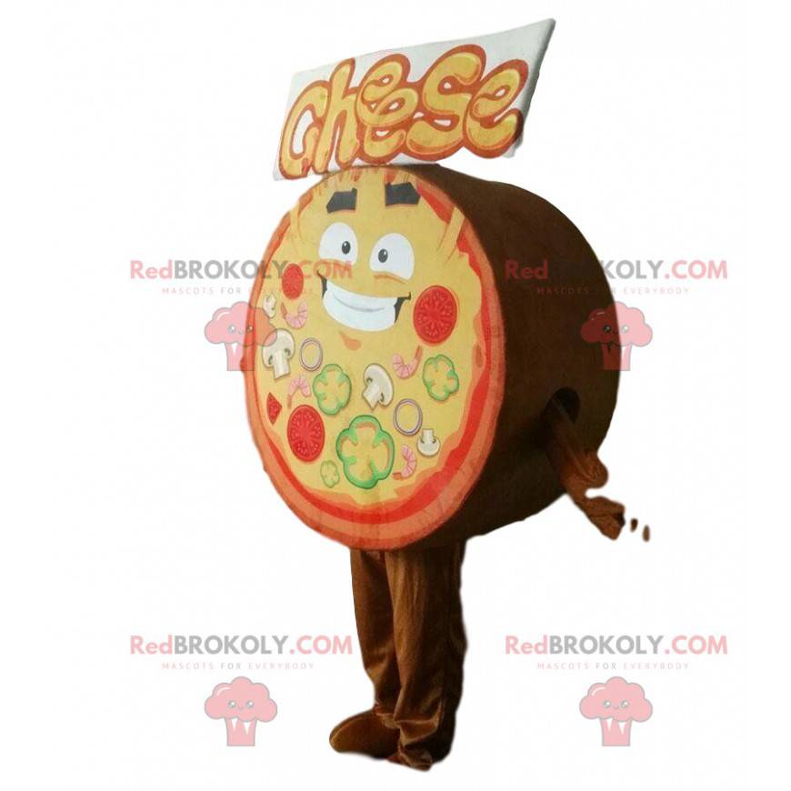Mascotte pizza gigante, costume pizzeria - Redbrokoly.com