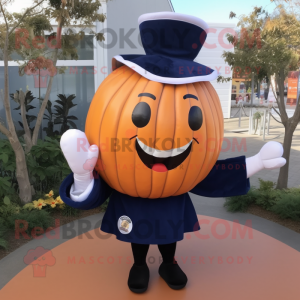 Navy Pumpkin maskot kostume...