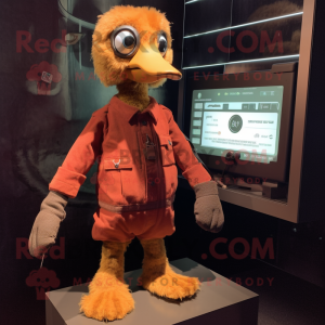 Rust Gosling maskot kostym...