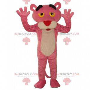 Mascote da pantera rosa, personagem de desenho animado famoso -