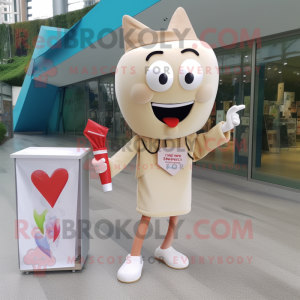 Cream Arrow Of Love maskot...