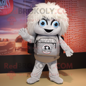 Postava maskota stříbrného...