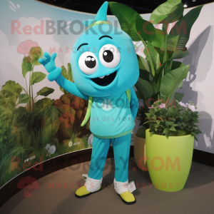 Turkis bønnestengel maskot...