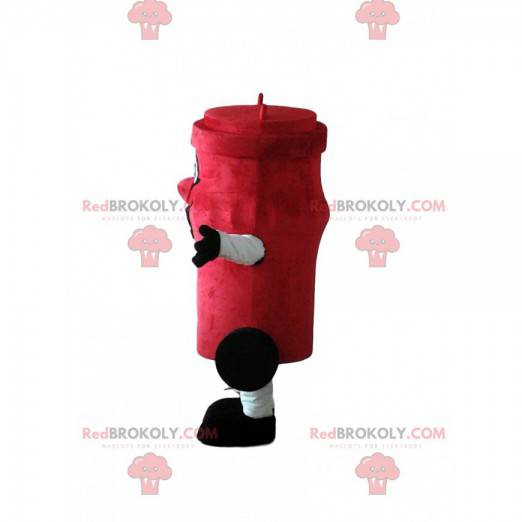 Giant red trash mascot, dumpster costume - Redbrokoly.com