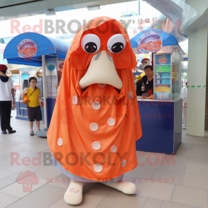 nan Fried Calamari mascot costume character dressed with a Cover-up and Keychains