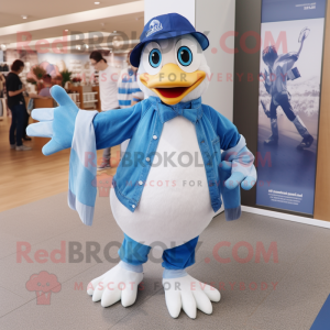 Blue Swans maskot kostume...