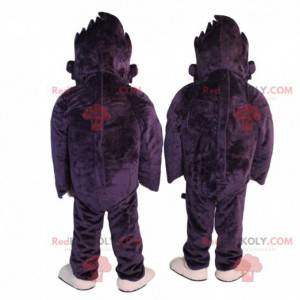 Mascotte orangutan, costume gigante gorilla nero -