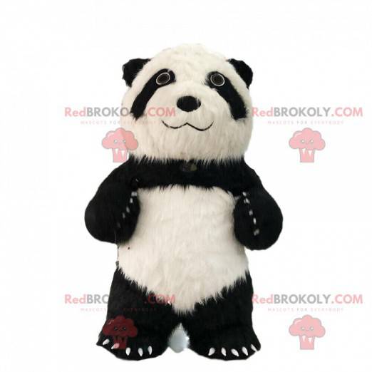 Mascote panda inflável, fantasia de urso gigante -