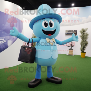 Sky Blue Champagne maskot...