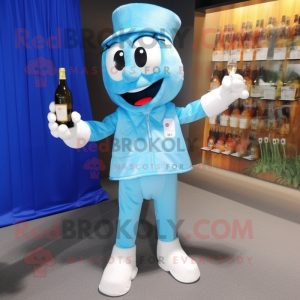 Sky Blue Champagne maskot...