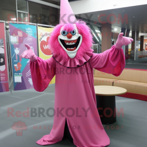 Pink Evil Clown mascotte...