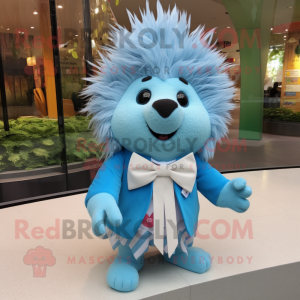 Sky Blue Porcupine mascotte...