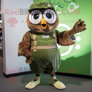 Olive Owl mascotte kostuum...