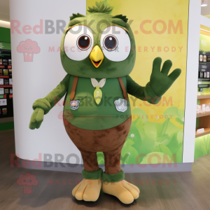 Olive Owl mascotte kostuum...