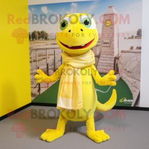 Lemon Yellow Lizard maskot...