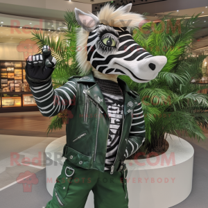 Forest Green Zebra maskot...