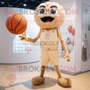 Beige basketbal bal...