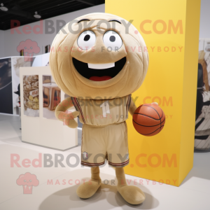 Beige basketbal bal...