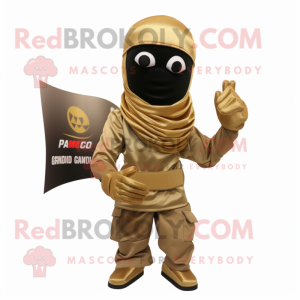 Guld Para Commando maskot...