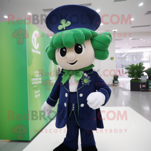 Navy Four Leaf Clover...